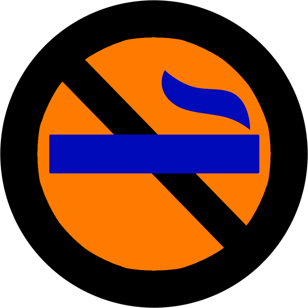 Icon showing a no smoking sign